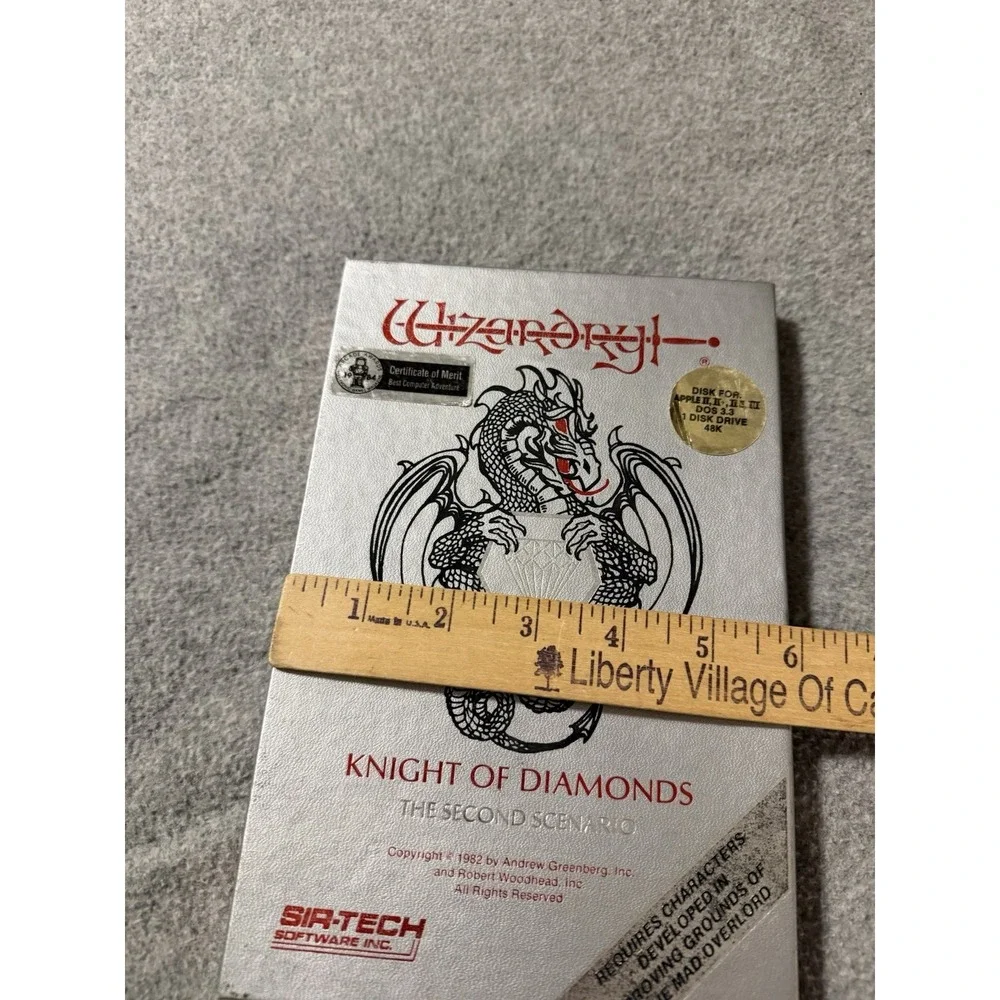 Wizardry Knight of Diamonds The Second Scenario RPG Apple ll GUIDES MAPS CODES